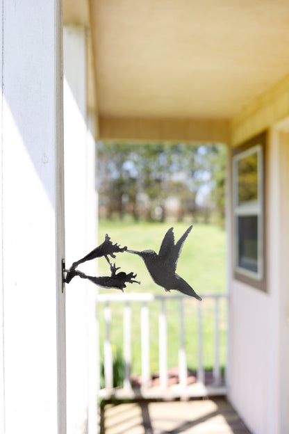 Metal Bird Statue - Hummingbird