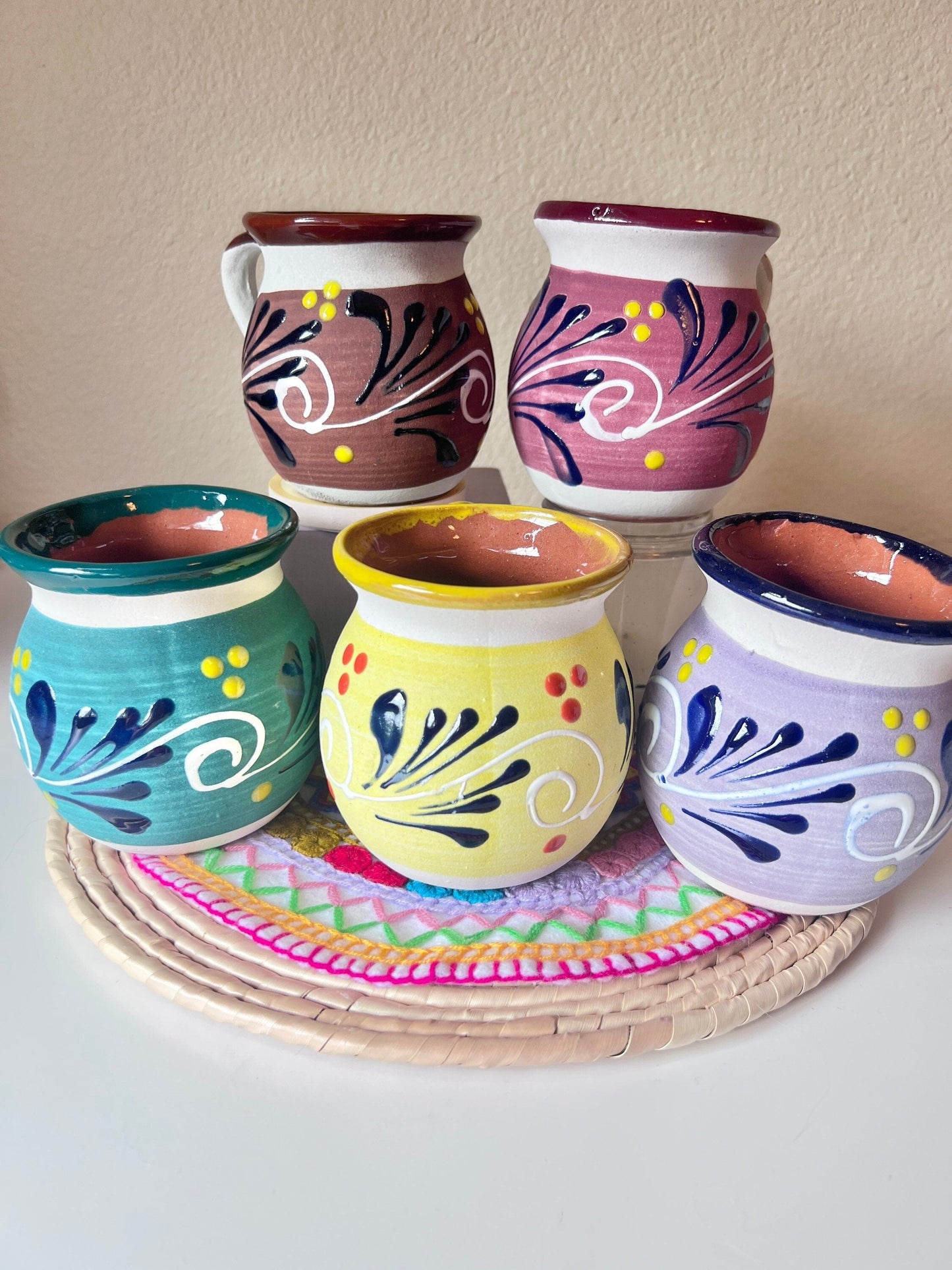 Clay Mugs Set of 4