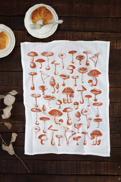 Mushroom Pattern Tea Towel by Jubilee Trading Company