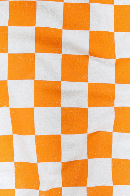 Tennessee Orange Checker Tea Towel by Jubilee Trading Company