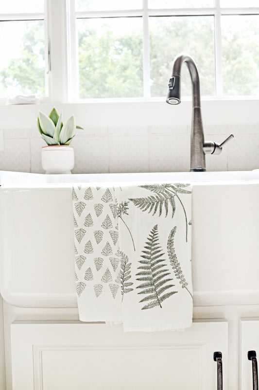 Fern Fronds Tea Towel by Jubilee Trading Company