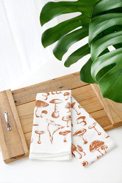 Mushroom Pattern Tea Towel by Jubilee Trading Company