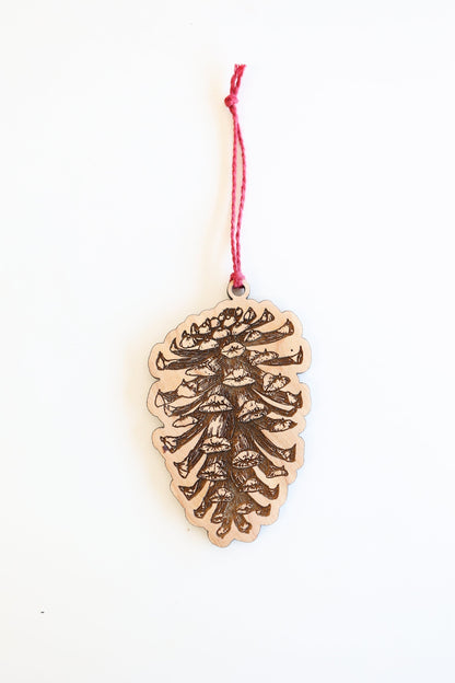 Round Pinecone Ornament