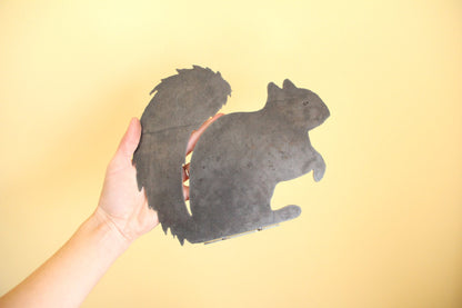 Metal Squirrel Statue