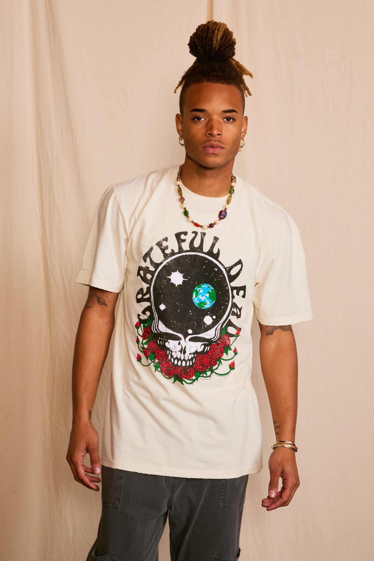 The Grateful Dead Men's T-Shirt White