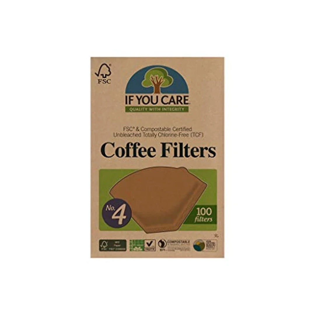 Compostable Coffee Filters #4 Cone 100Ct.