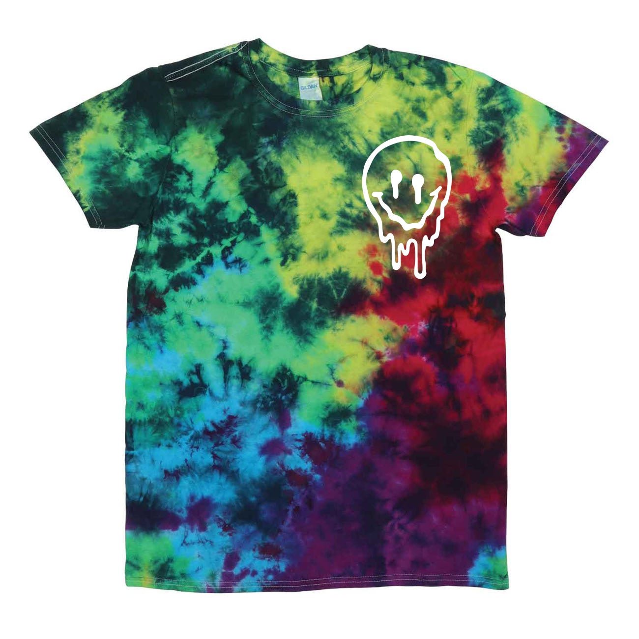 Call Me Antisocial Crinkle Tie Dye Tee - Caspian