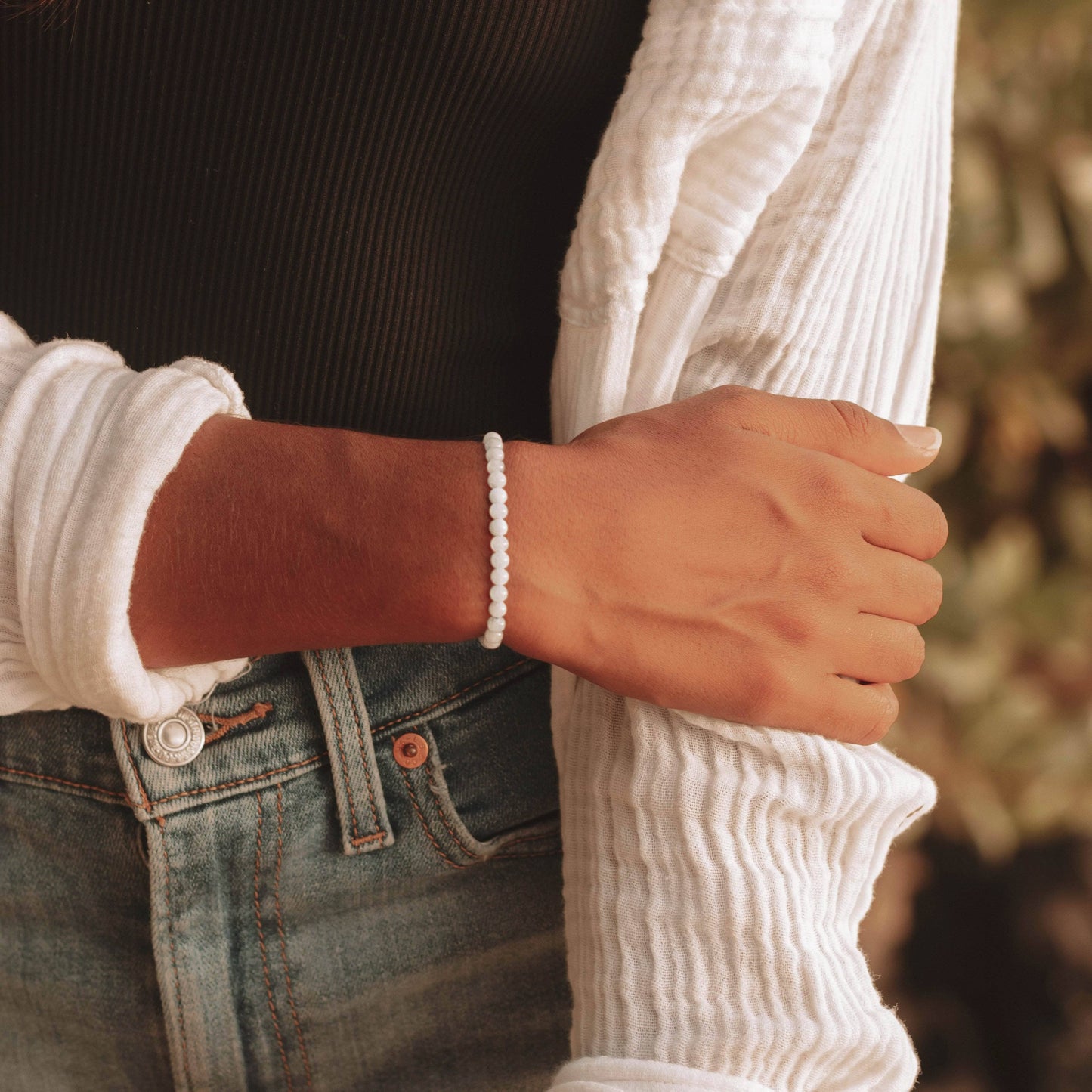 Blue Chalcedony Energy Bracelet by Tiny Rituals