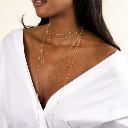 Diamond by the Yard Necklace by By Adina Eden