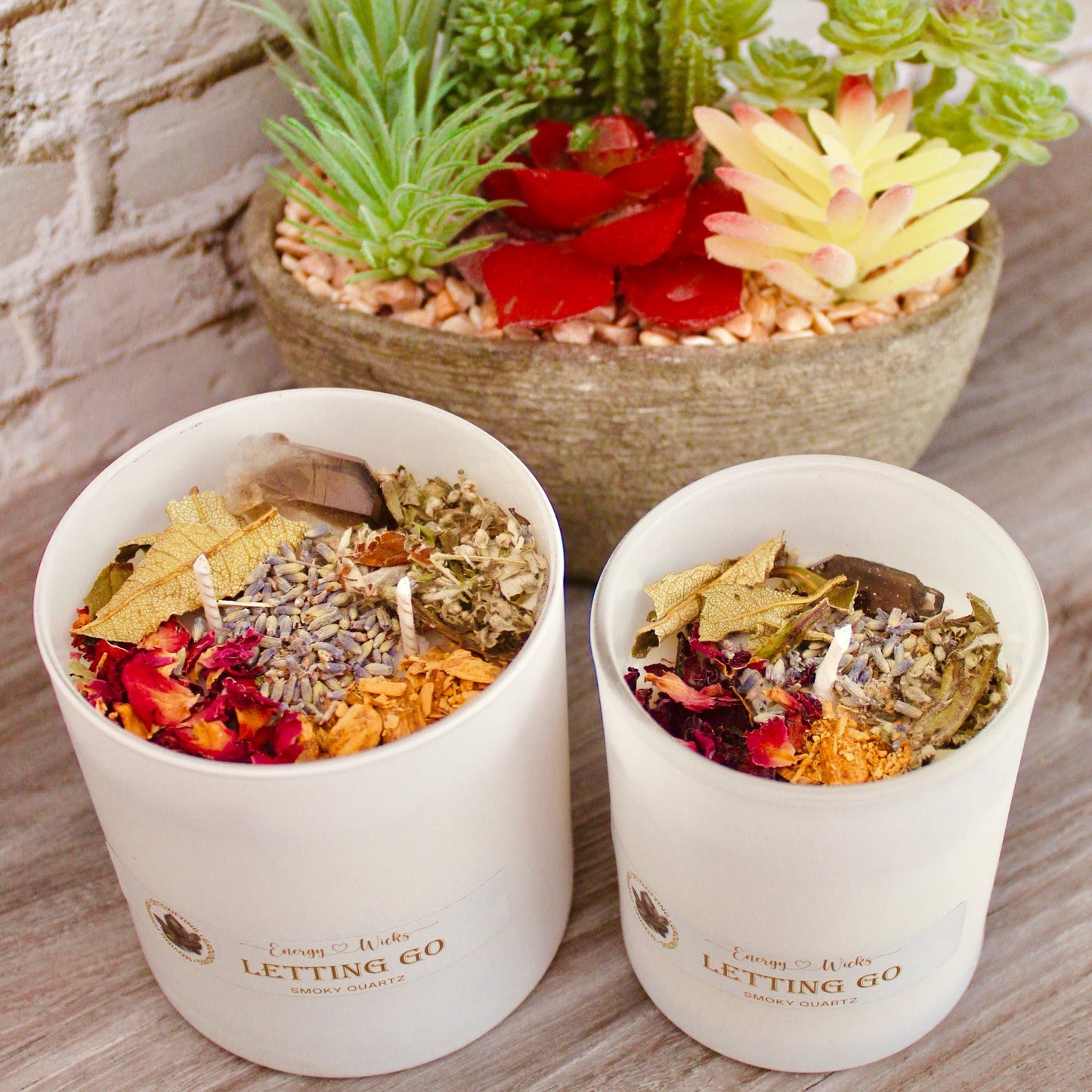 Letting Go Crystal Candle – Healing Candle for Emotional Release