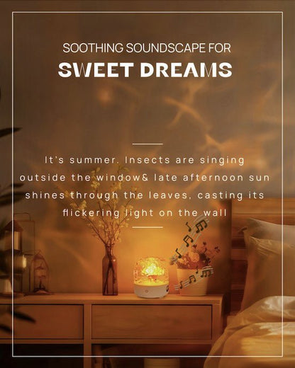 Light Theatre Ambient Projector – Ripple Sunset Aurora Light & Stereo Speaker