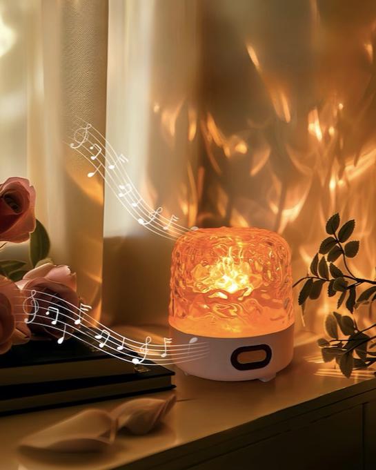 Light Theatre Ambient Projector – Ripple Sunset Aurora Light & Stereo Speaker