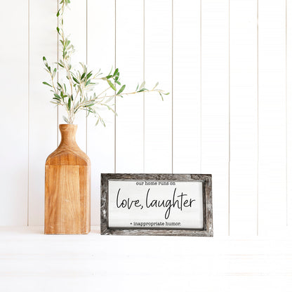 Love Laughter Sign