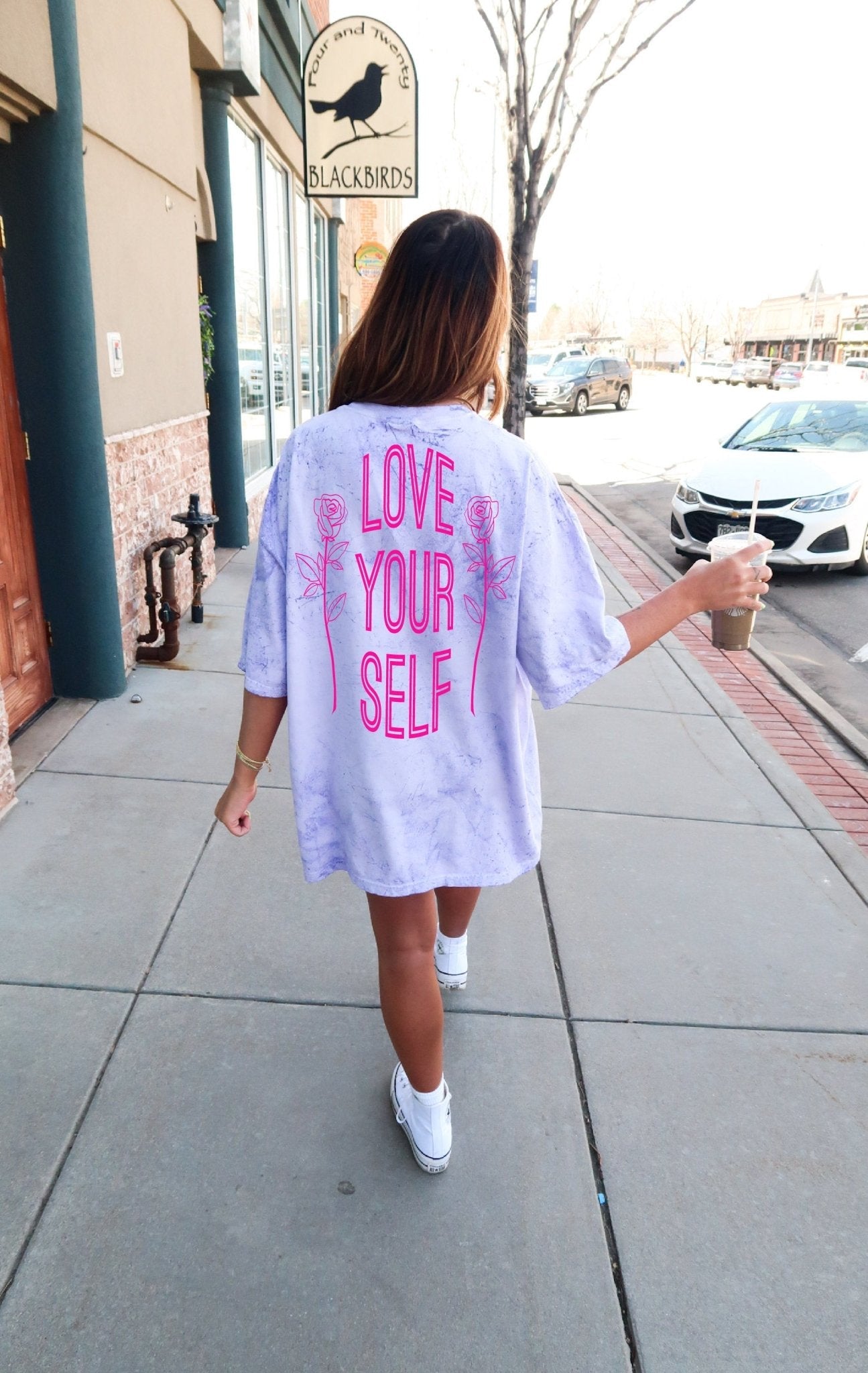 Love Yourself Amethyst Colorblast Tee