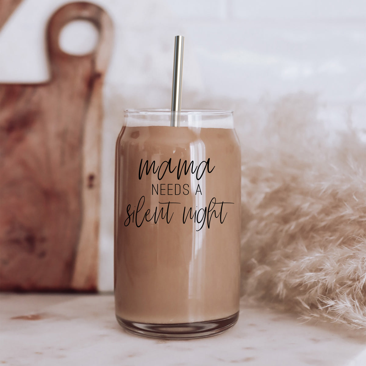 Mama - Silent Night Glass Can