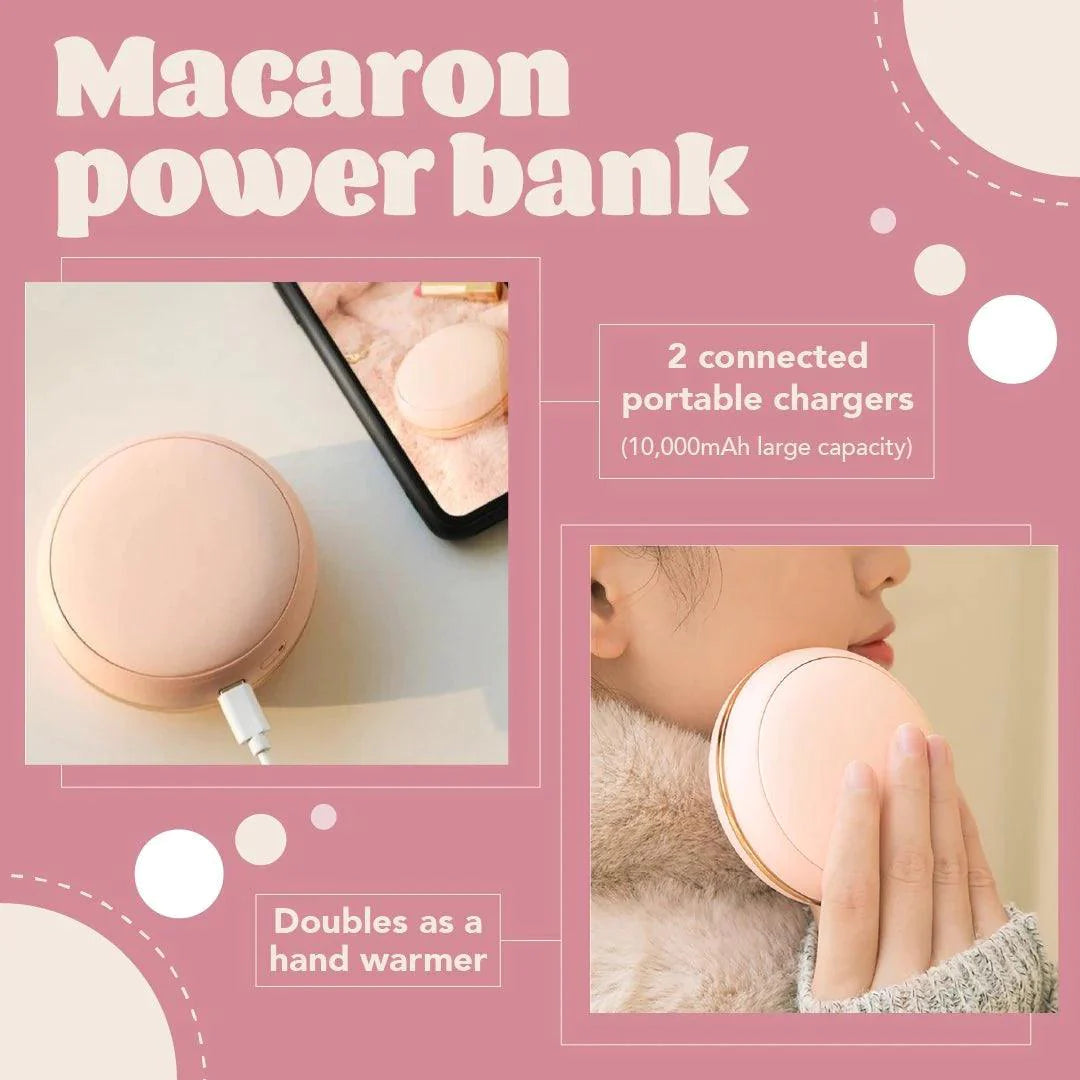 Macaron Power Bank / Hand Warmer / Mirror