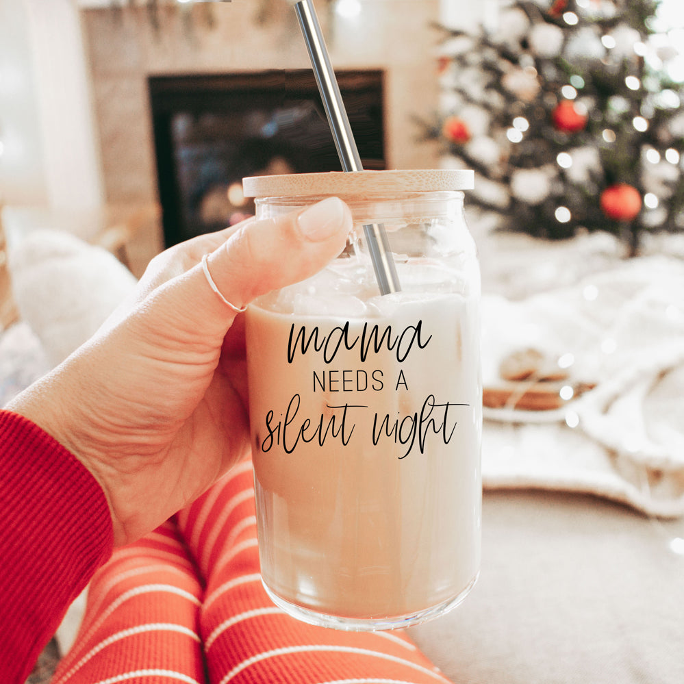 Mama - Silent Night Glass Can