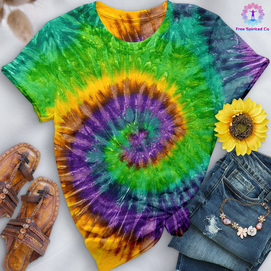 Mardi Gras Premium Hand-Dyed Comfort Shirt by Free Spirited