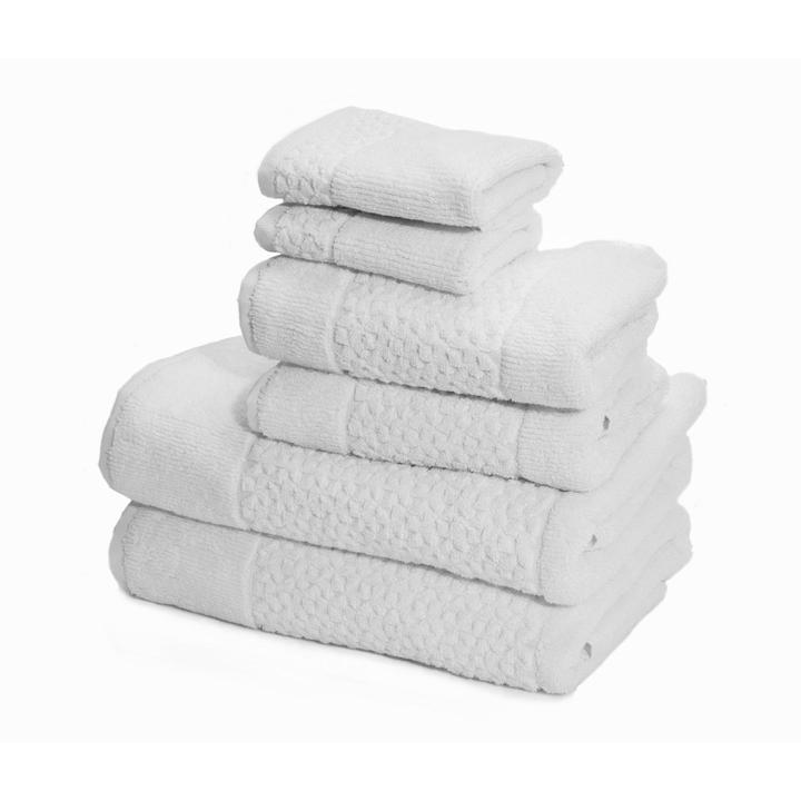 Mei-Tal Turkish Cotton Jacquard Towel Set of 6 by Classic Turkish Towels