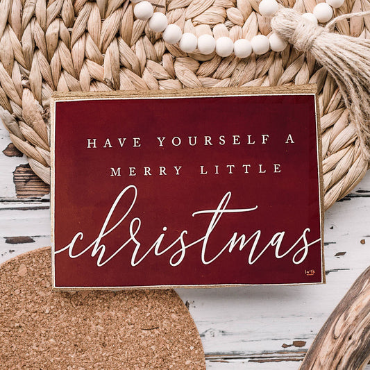 Merry Little Christmas Sign