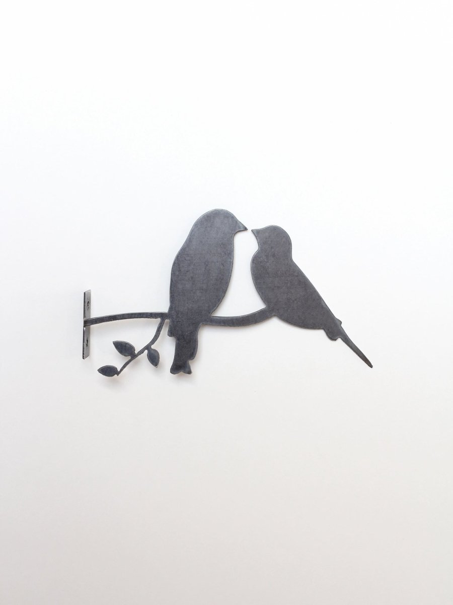 Metal Bird Statue - Love Birds Statue