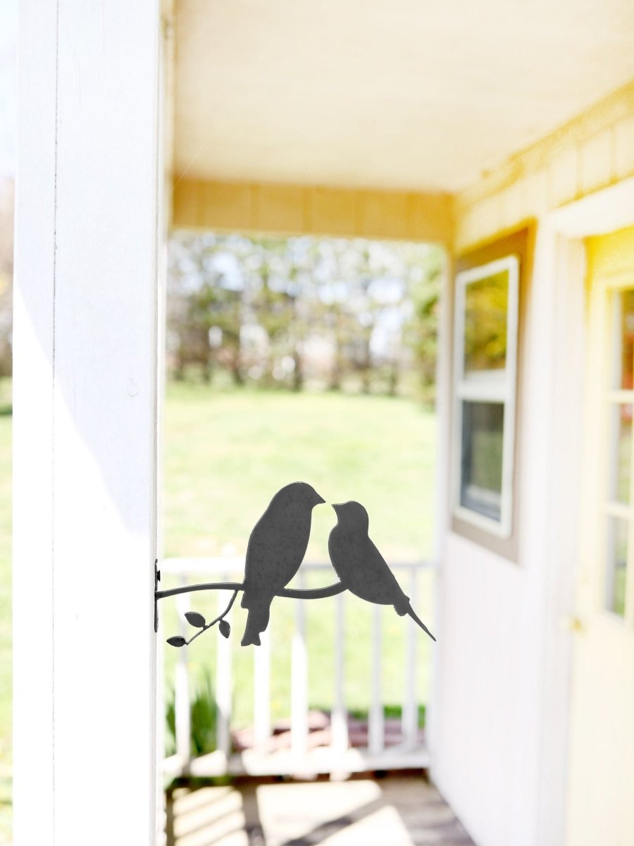 Metal Bird Statue - Love Birds Statue