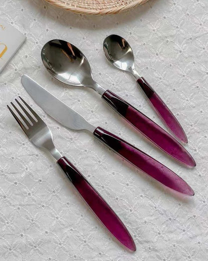 Meteor Flatware Set of 16 Pcs ( $3.5 Each ) - Sleek Modern Cutlery Silverware Set by INSPECIAL HOME