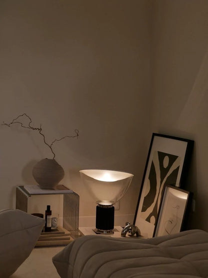 Modern Radar Table Lamp – Small Sculptural Designer-Inspired Accent Light