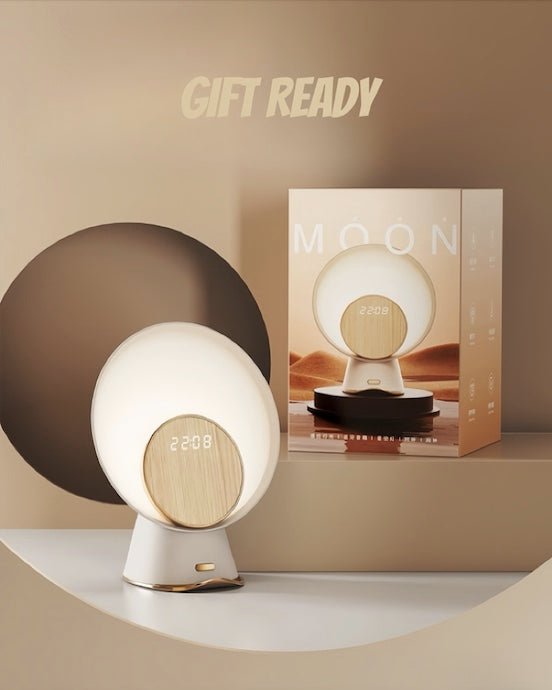 Moon Station 3-in-1 Bedside Lamp – Wireless Charger & Stereo Speaker