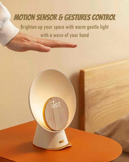 Moon Station 3-in-1 Bedside Lamp – Wireless Charger & Stereo Speaker