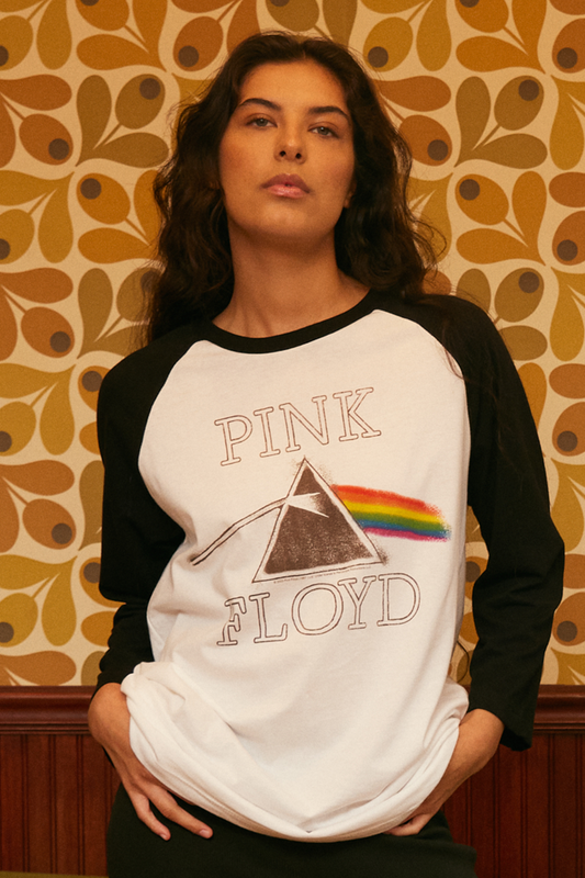 Pink Floyd Long Sleeve Baseball Tee