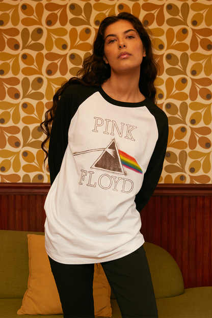 Pink Floyd Long Sleeve Baseball Tee