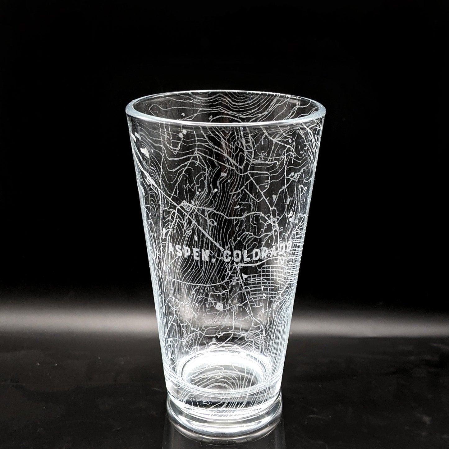 Aspen, CO Map Pint Glass