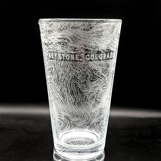 Keystone, CO Map Pint Glass