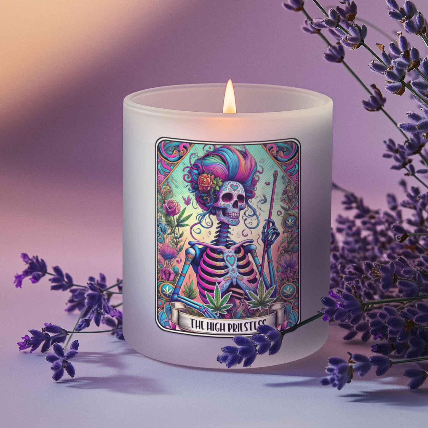The High Priestess Tarot Candle by Energy Wicks