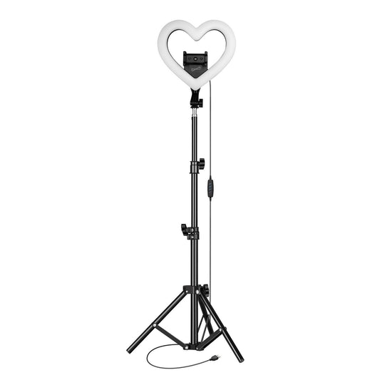 PRO Live Stream 10" Heart Shaped Selfie Ring Light