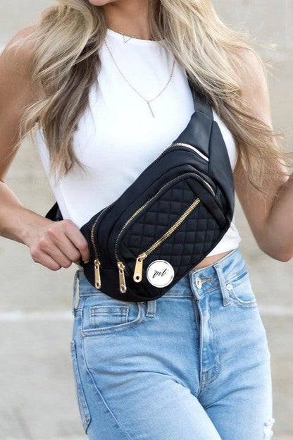 Quilted Belt Sling Bum Bag