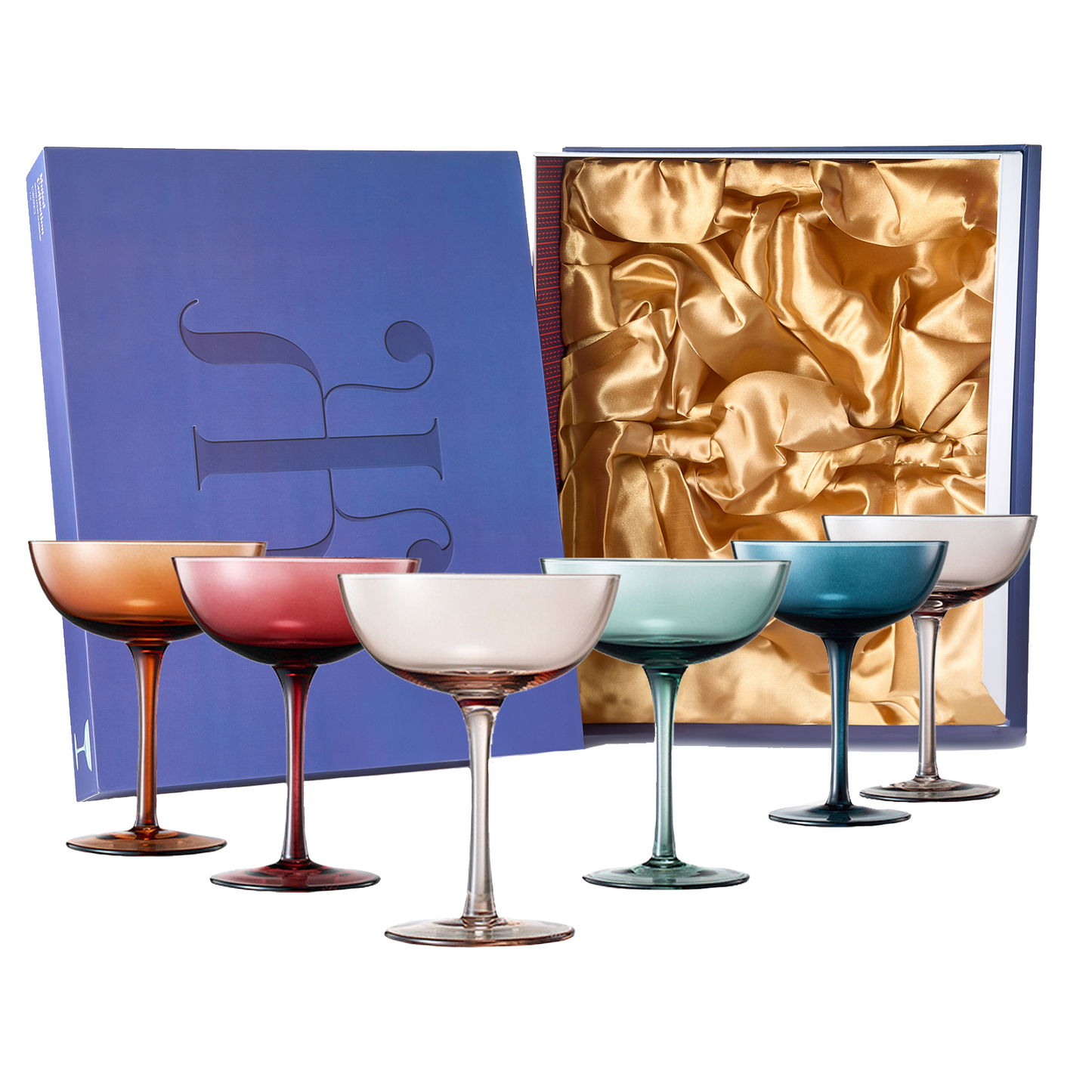 Cocktail & Champagne Coupe Glasses 7oz Set of 6