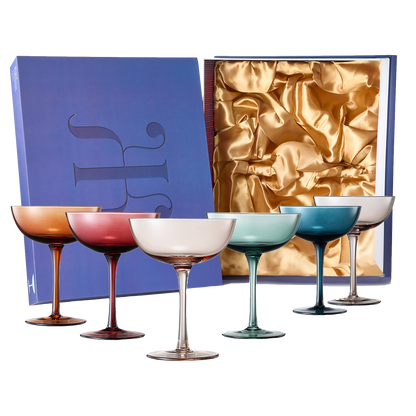 Cocktail & Champagne Coupe Glasses 7oz Set of 6