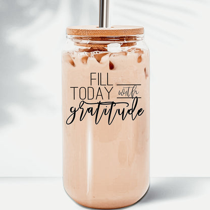 Gratitude Set Glass Can