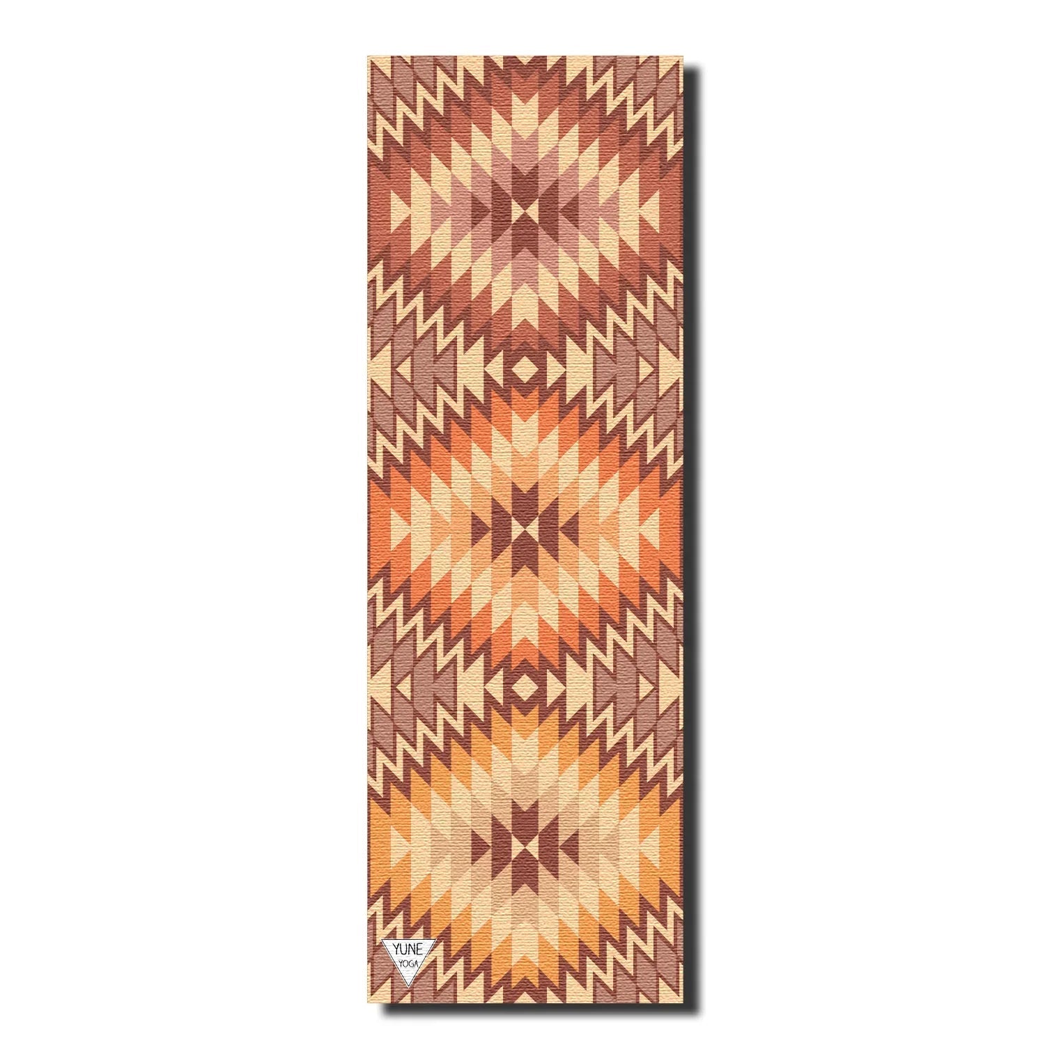 Yoga Mat | 6mm Thick | Tan | Non-Slip | Eco Friendly | Yune Yoga | Red Rocks Sunrise - Yune Yoga