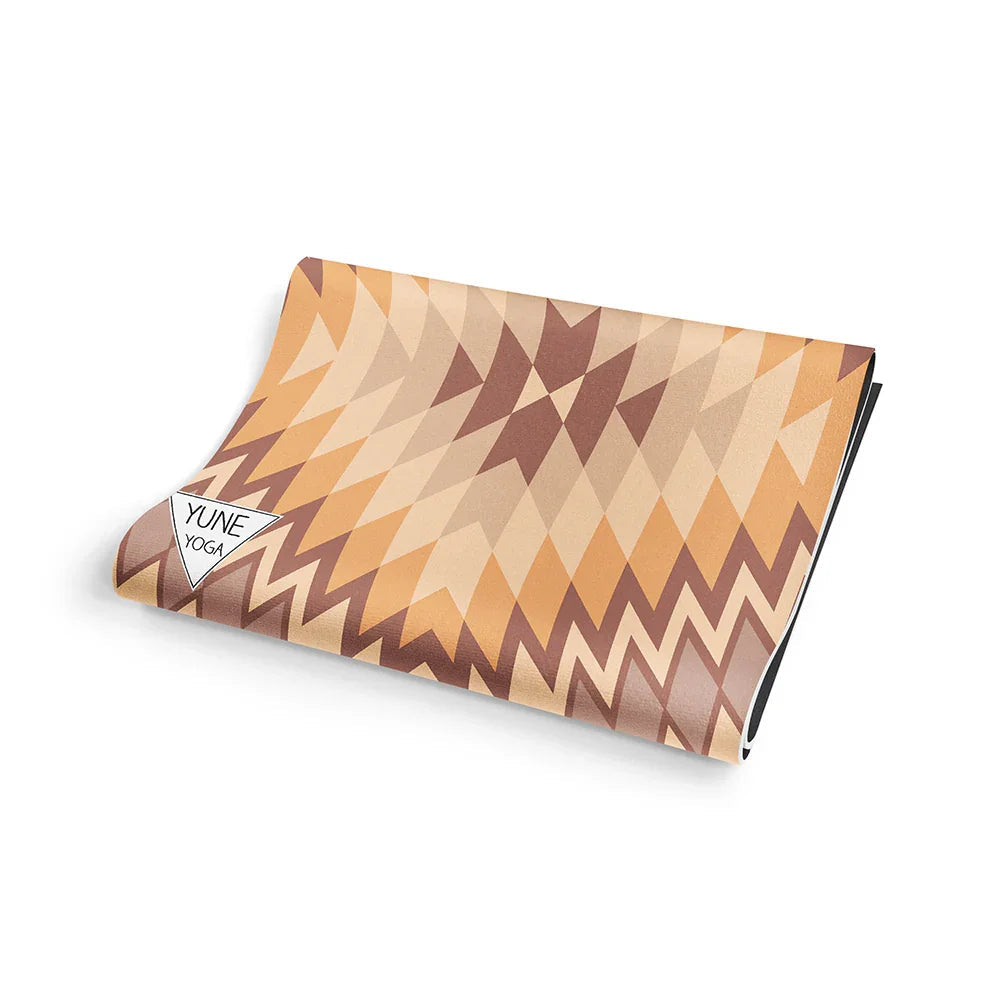 Yoga Mat | 6mm Thick | Tan | Non-Slip | Eco Friendly | Yune Yoga | Red Rocks Sunrise - Yune Yoga