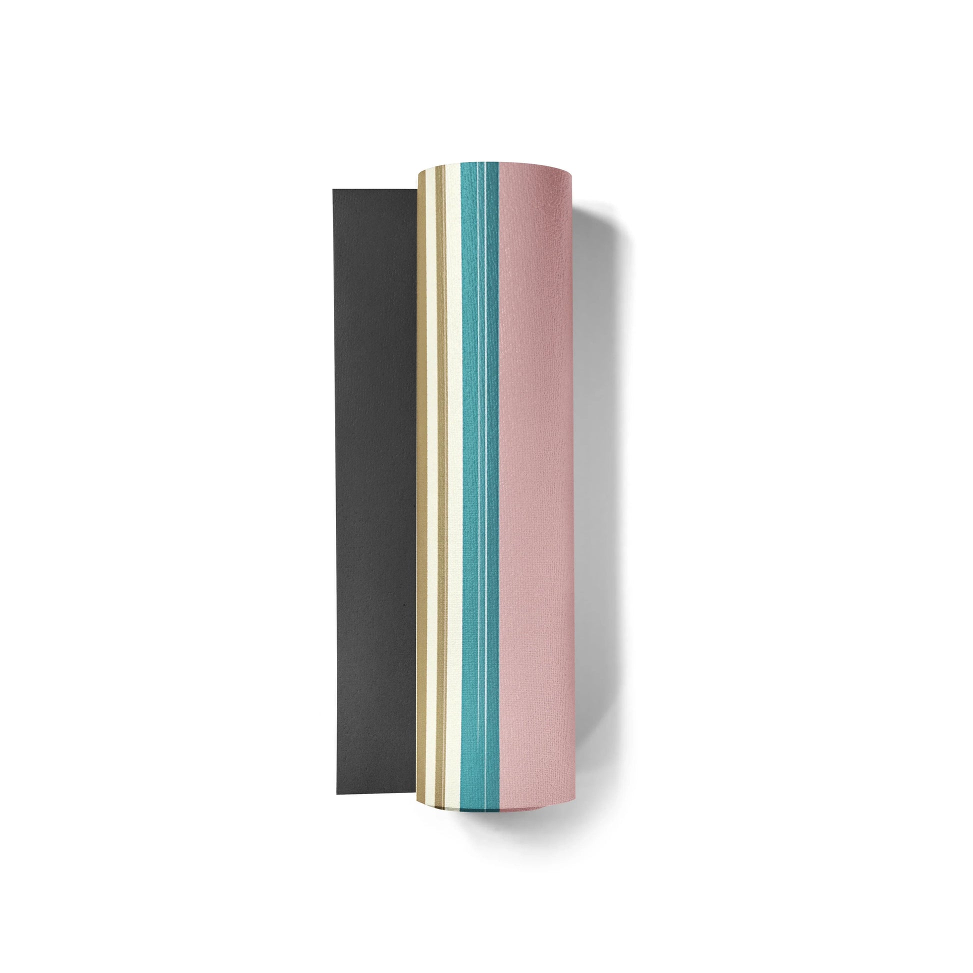 Yoga Mat | 6mm Thick | Pink Striped | Non-Slip | Eco Friendly | Yune Yoga | Red Tail - Yune Yoga