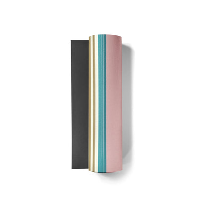 Yoga Mat | 6mm Thick | Pink Striped | Non-Slip | Eco Friendly | Yune Yoga | Red Tail - Yune Yoga