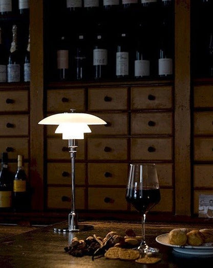 Retro Three-Shade Dimmable Table Lamp – PH 2/1 Inspired Soft Glow Light