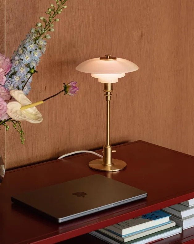 Retro Three-Shade Dimmable Table Lamp – PH 2/1 Inspired Soft Glow Light