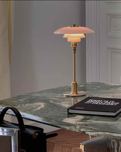 Retro Three-Shade Dimmable Table Lamp – PH 2/1 Inspired Soft Glow Light