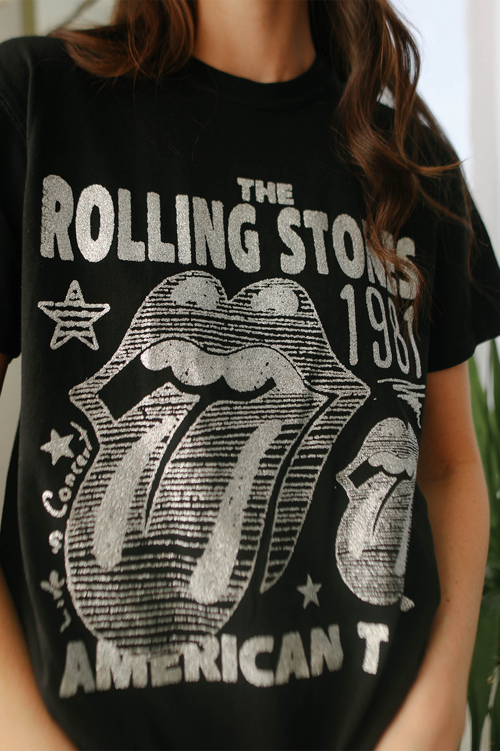 Rolling Stones 1981 American Tour Glitter Tee