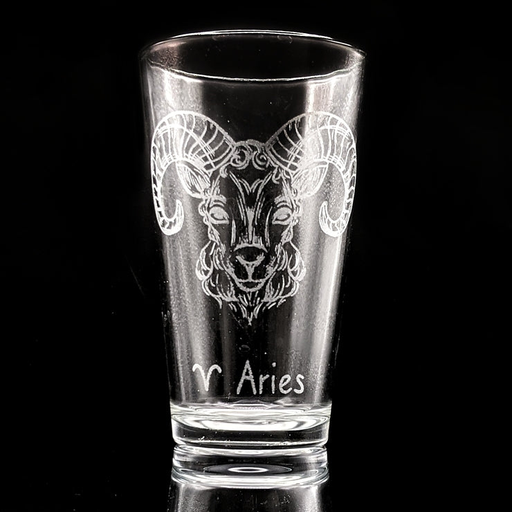 Zodiac Pint Glasses