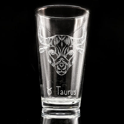 Zodiac Pint Glasses